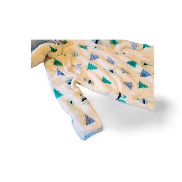 NWT Little Beginnings Tree Print Plush Bunting Pram 6-9M Unisex Hooded - Picture 9 of 15